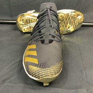 Adidas AfterBurner 6 Gold Black Metal Baseball Cleats Men’s Sz 11.5 NWOB G27657